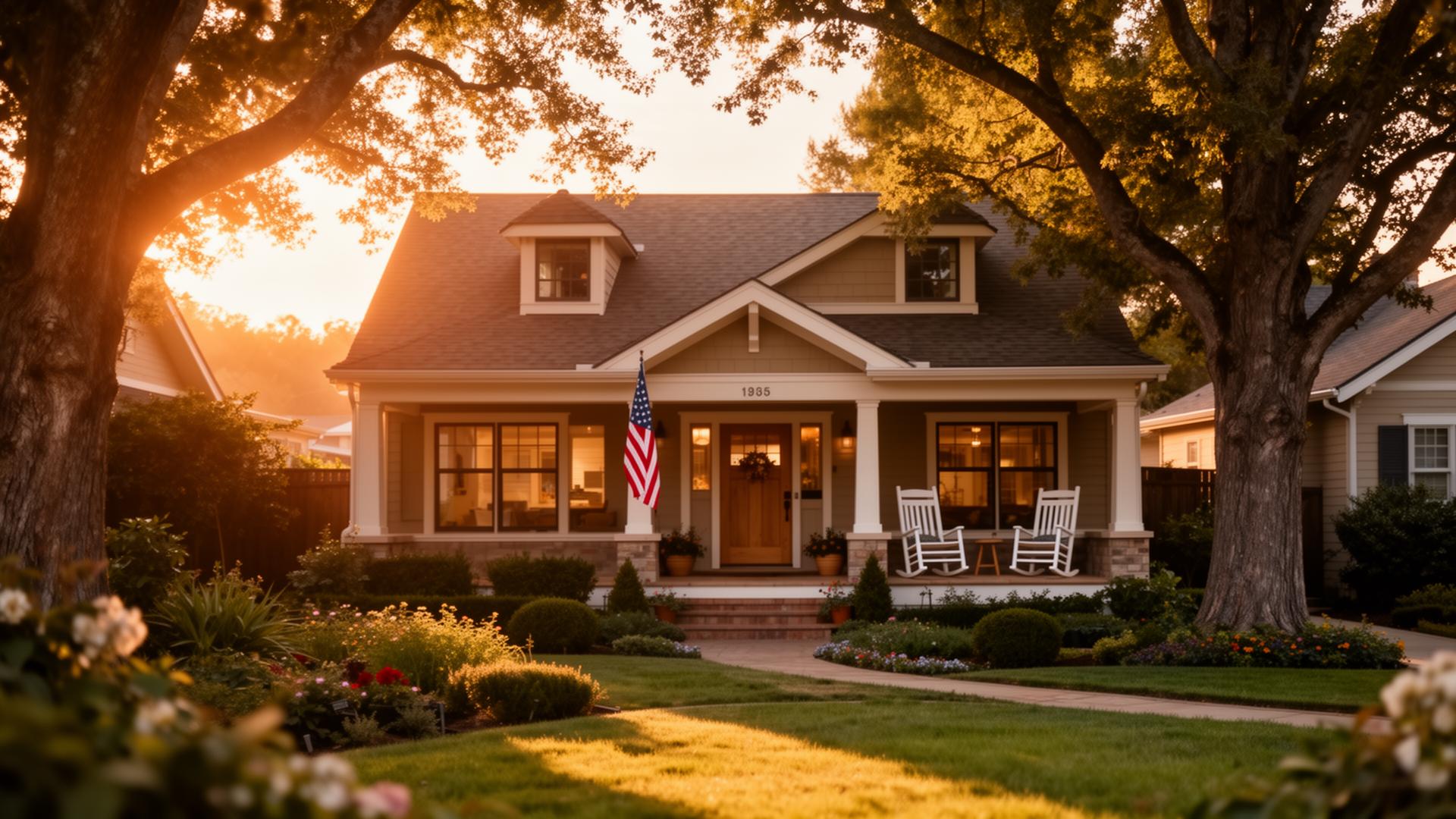 A welcoming craftsman-style home at golden hour — your next chapter